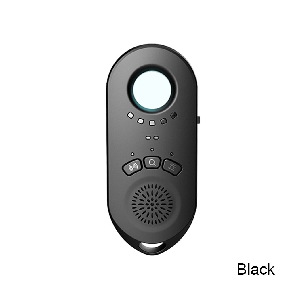 XT08 Vibration Alarm Camera Detector Infrared Trip Hotel Anti-eavesdrop Anti-candid Anti-tracking Smart AI Chip GPS Detection: black