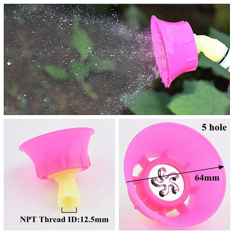 2Pcs Garden Irrigation Watering Atomizing Sprayer Nozzle Adjustable Spray Mode Nozzle Hand Pressure Pesticide Spraying Accessory: Clear