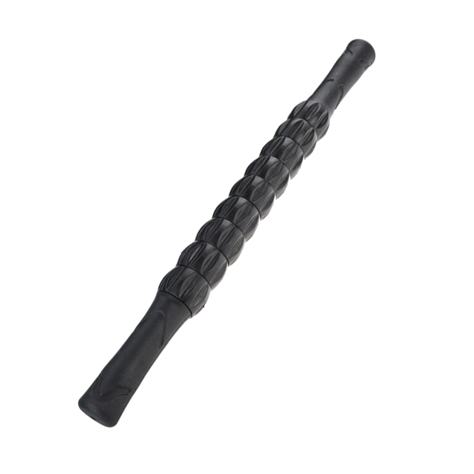 Rodillo muscular deportivo para todo el cuerpo, palo de masaje para pantorrillas, tirantez, atletas: Black