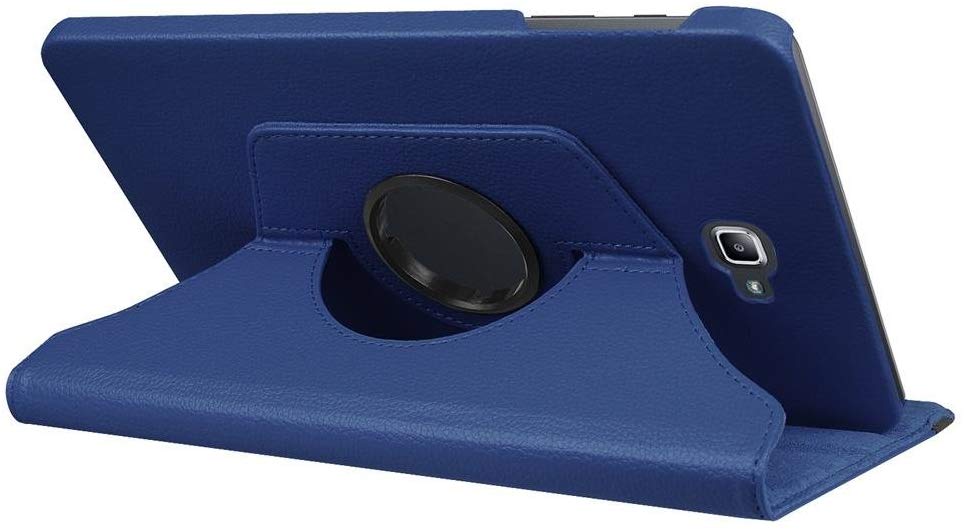 360 Rotating Case for Samsung Galaxy Tab A 10.1 T580 T585 Stand Cover PU Leather Case for Samsung Tab A6 10.1 T580N T580N: Dark Blue