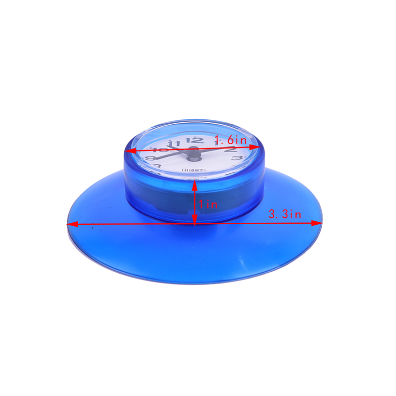 neue stil Badezimmer Küche Wasserdichte Saugnapf Uhr Dusche Verkaufsstand Leistungsstarke Eingehalten hause Saugnapf uhr