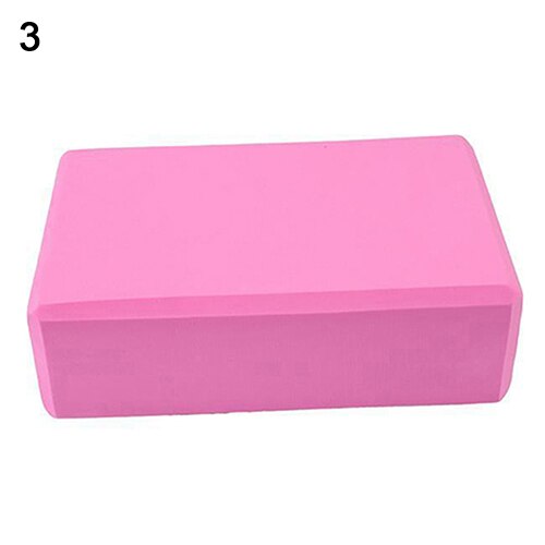 Yoga block skum tegel stretch hjälpmedel gym pilates för träning fitness sport hälsa yoga träningstillbehör: Rosa