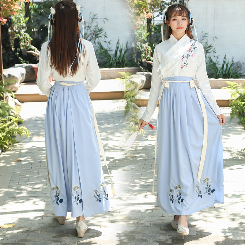 Chinese Folk Dance Hanfu Suit for Women Oriental Dance Costume Tang Dynasty Fairy Princess Dresses Ancient Costume
