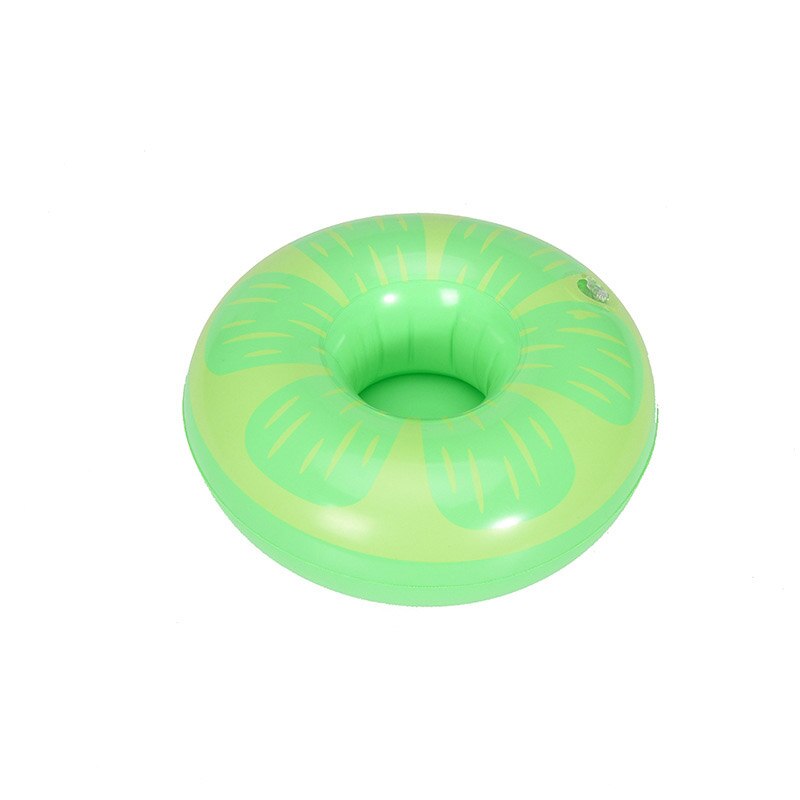 Portavasos inflable para piscina, Mini anillo flotador, juguetes de decoración para , playa, Bar, accesorios para piscina, soporte para bebidas flotante: Verde claro