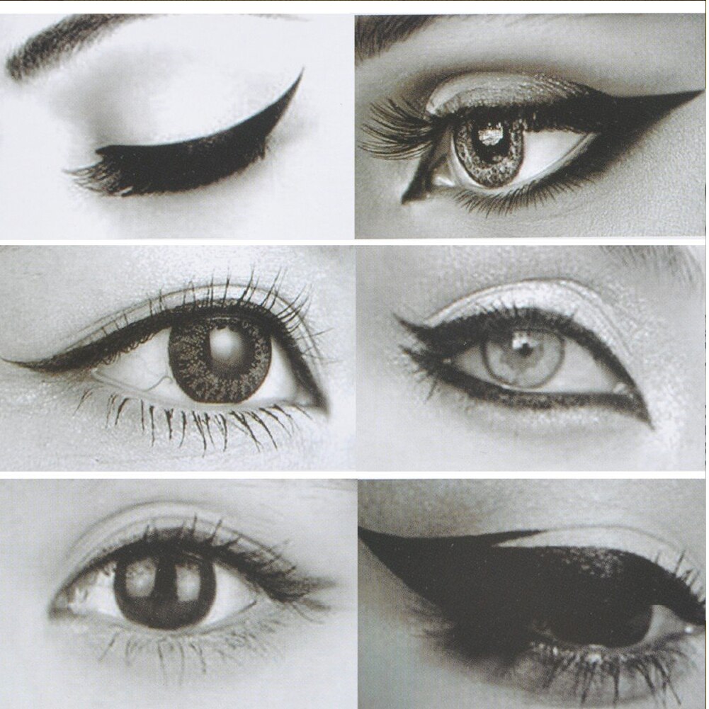 Eyeliner Stencil Tool Eyeliner Model Makeup Eye Helper Draw Eye Liners Guide Card Eyeline Shaping Template Makeup Stencil Kit