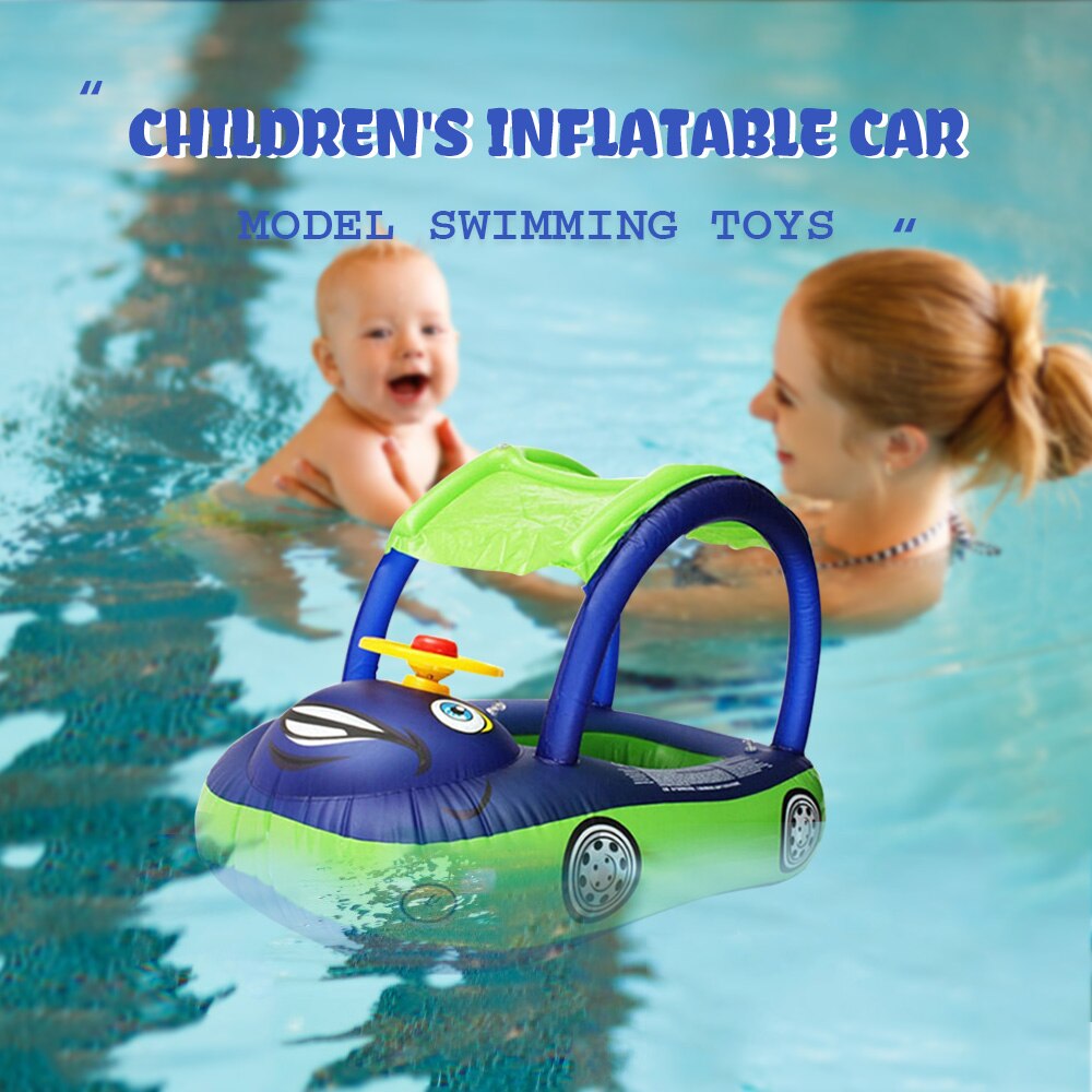 Kinder Aufblasbare Schwimmen Spielzeug Baby Wasser Spielzeug Abnehmbare Markise Auto Boot Ananas Sitz Sprinkler Wasser Ball