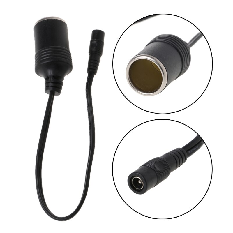 Auto Dc Plug 12V Vrouwelijke Sigarettenaansteker Auto Converter Adapter Kabel E7CA