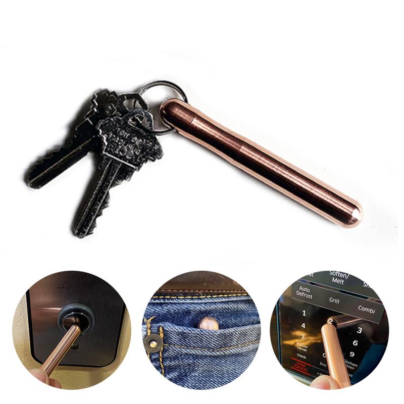 10 Pc Zero-Touch Key Press Key Ring Voor Lift Artefact Hygiëne Edc Lift Druk Handvat Sleutel Veilig Sleutelhanger veiligheid Deur Opener