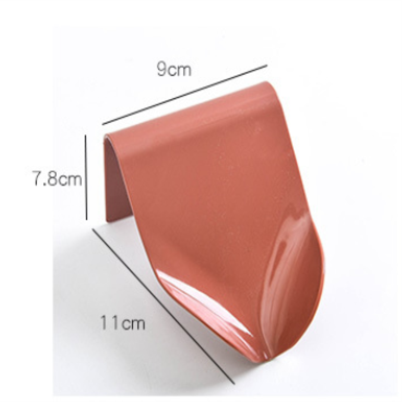 1Pc Zeephouder Wall Mounted Opknoping Badkamer Douche Zeepbakje Douche Platen Zeep Opslag Afvoer Plastic Zeepbakje Rack