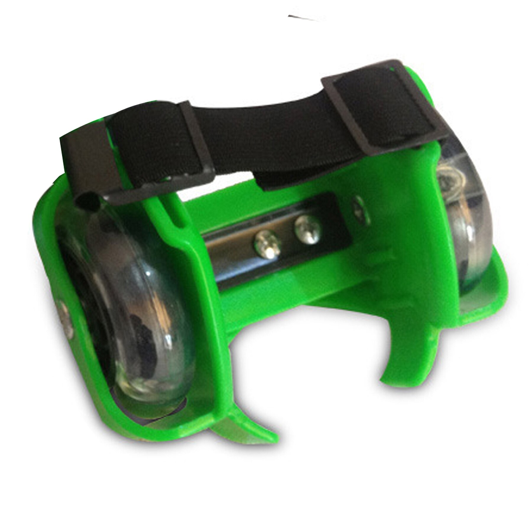Flash wheel skate sko udendørs sport flash runaway pulley hjul flyvesko selvlysende hjul lys rullesko til børn: Grøn