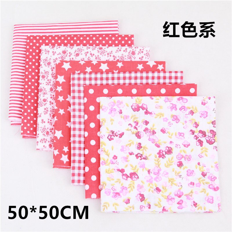 7 pièces/ensemble carré coton tissu imprimé tissu couture Quilting tissus pour Patchwork bricolage 100% coton décontracté plante imprimé 7 pièces/ensemble carré coton tissu imprimé tissu couture Quilting tissus pour Pa: 50X50CM 10