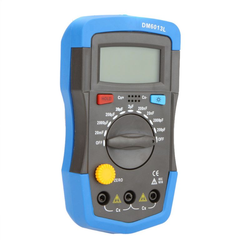 Digital Capacitance Capacitor Tester pF uF Circuit Gauge Tester Capacitance Meter with LCD Display