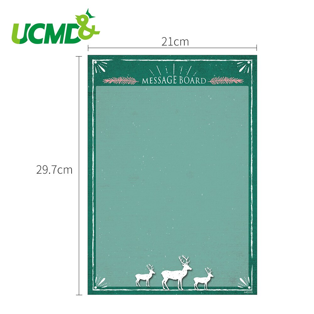 A4 Magnetic Daily Schedule Fridge Magnets Christmas Sticker Whiteboard Sheet Erasable Drawing Writing Remind Memo Message Board