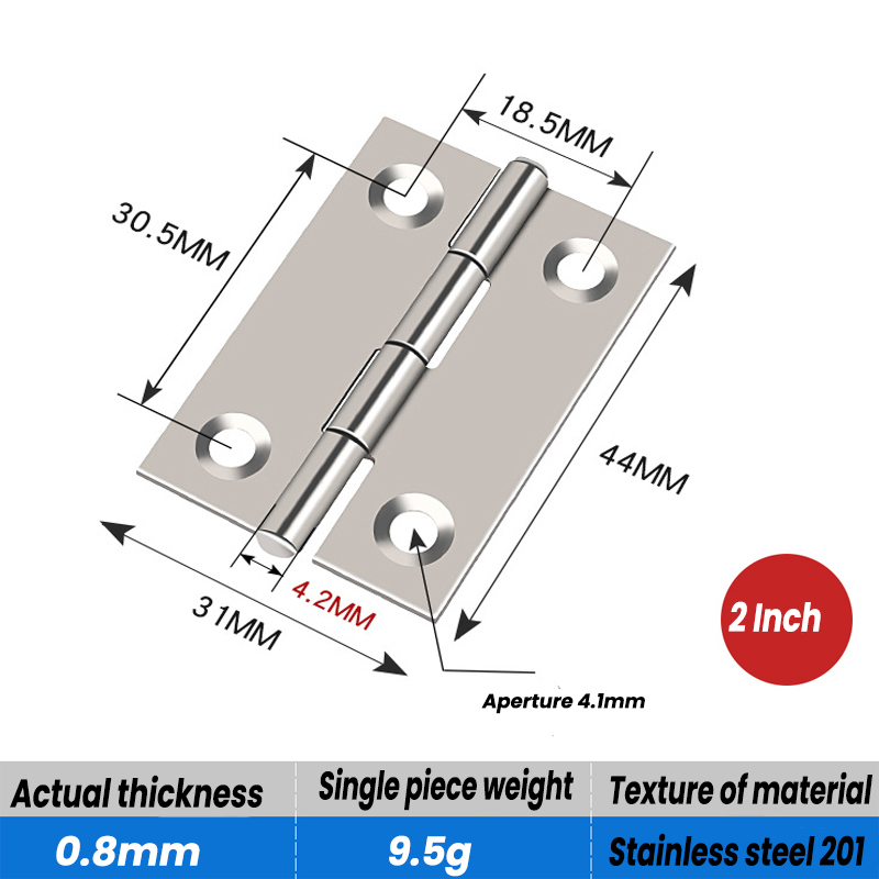 5 Stücke Edelstahl Scharniere Türverbinder Universal- Möbel Hause Edelstahl Scharnier Fenster Schrank Hardware- Zubehör: dunkel Grau