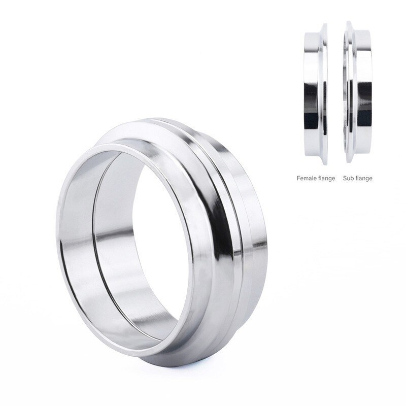 ESPEEDER 2.25Inch Exhaust V Band Clamp Flange Kit Male Female Flange Exhaust Flange Quick Release V Band Clamp