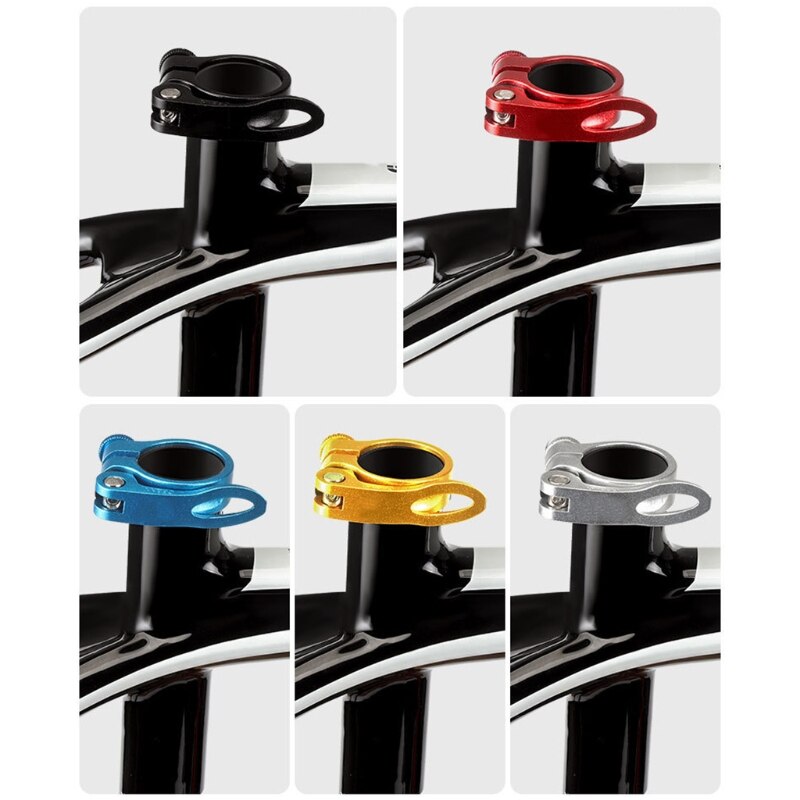 Bicycle Seatpost Clamps Quick Release 31.8mm Alloy Mountain Road Bike Seat Clamp