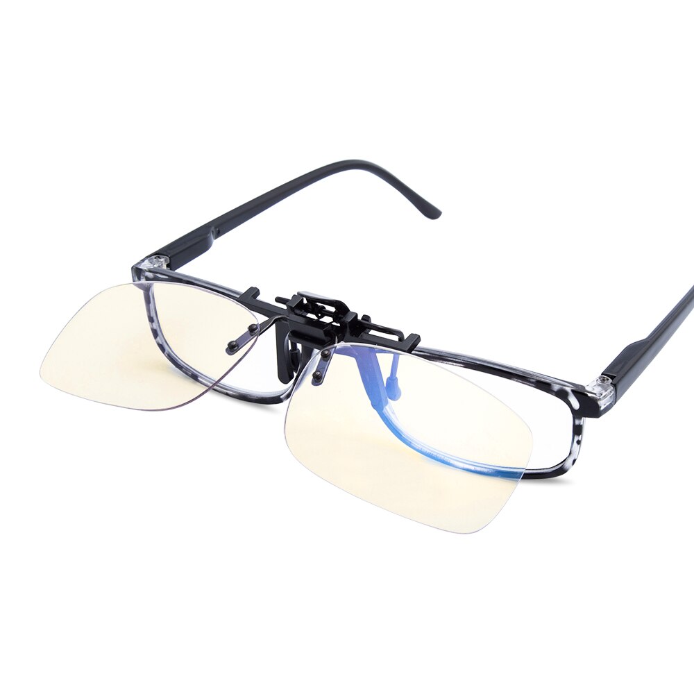 EYEGUARD Clip on Lens Anti & Block Blue Light Filter Cover Glasses Protect Eyes from Fatigue Unisex