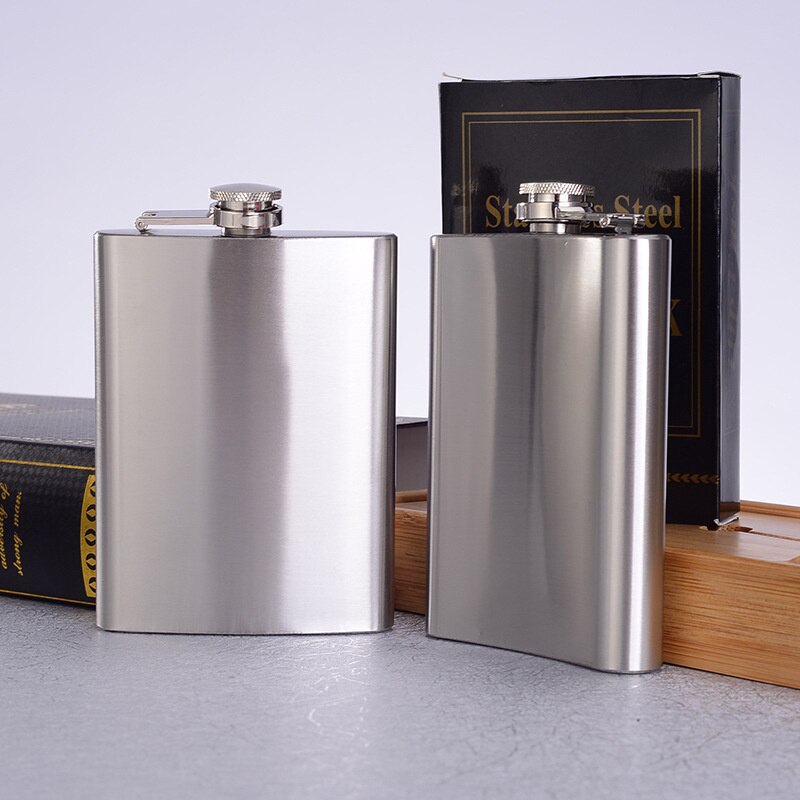 Hip Flask Stainless Steel Pocket Flask 7/8/9 Oz Drink Holder Whiskey Vodka Rum Liquor Home Decor