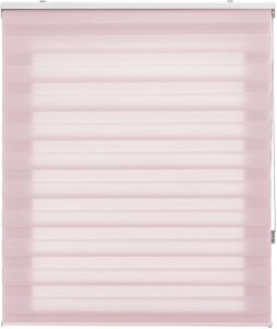 Estor noche y día en Rosa Clarito Enrollable para pared o techo según las necesidades. - Ancho-60 x 180cm