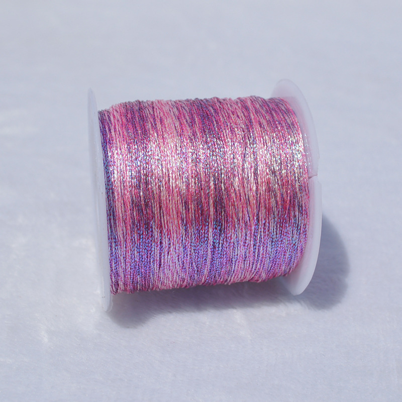 100M/Rol 3 Strengen Kleurrijk Goud Zilver Draad Gevlochten Touw Draad Borduurwerk Haak Kraal String Diy Armband Ketting