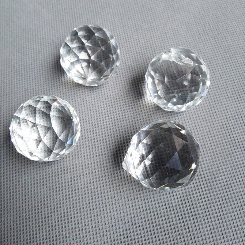 38 stuks/partij 30mm Clear AAA Crystal Facet Ball Kroonluchter Crystal Ball Prism voor bruiloft & fengshui producten kroonluchter