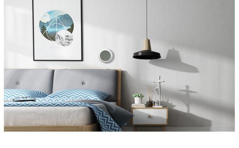 ZigBee Temperature Humidity Sensor With Battery EWelink App Smart Home Building Automation With LCD Screen Display Work With Hub