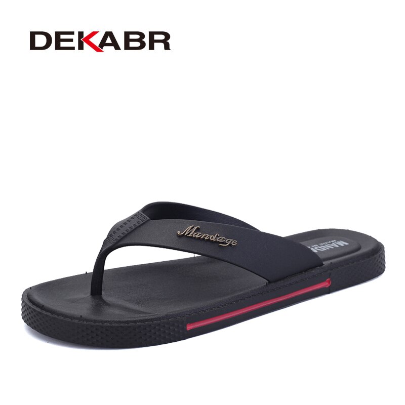 DEKABR été hommes tongs hommes pantoufles hommes chaussures décontractées été plage sandales Zapatos Hombre taille 39 ~ 45
