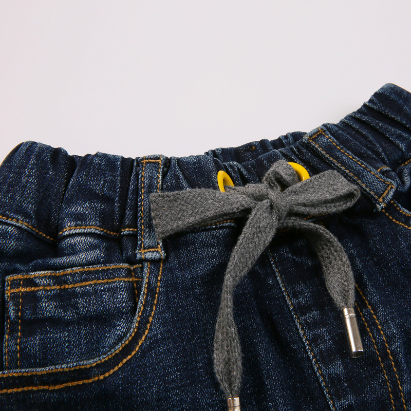 Jean épais en Denim pour enfant de 5 à 14 ans, pantalon décontracté de , collection automne et hiver