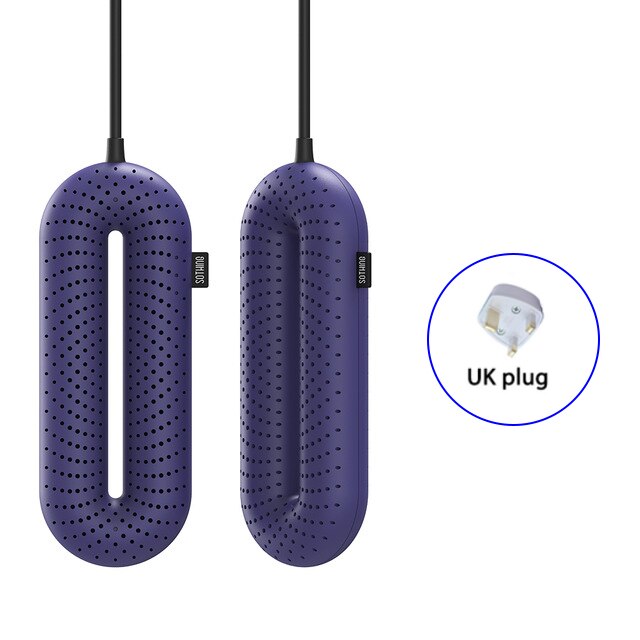 Xiaomi Sothing zero-jeden przenośne domowe sterylizacja elektryczna buty robić butów suszarka robić suszenia w stałej temperaturze dezodoryzacja: purpurowy add UK wtyczka