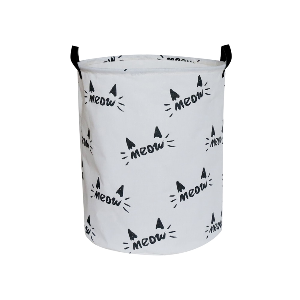 Folding Laundry Basket Round Storage Bin Bag Large Hamper Collapsible Clothes Toy Basket Bucket Organizer Large Capacity: 19