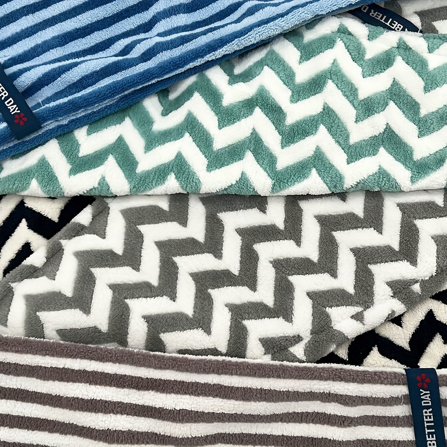Serviette sèche pour cheveux en microfibre rayée, absorbante, douce au toucher, à séchage rapide, pour le bain, la plage et les voyages