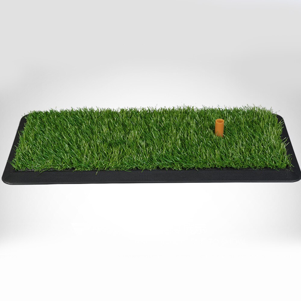 Mini Practice Mat Indoor Realistic Turf Swing Mat Training Aids for Driving Hitting Chipping Putting (47.5x20cm, witho
