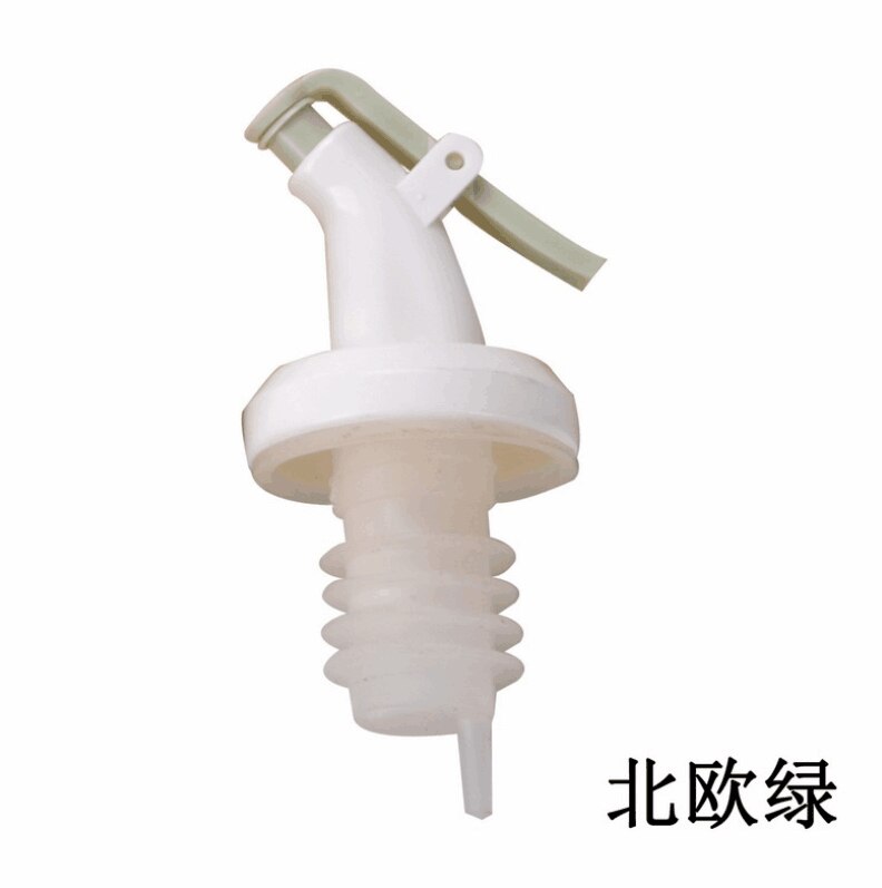 Accesorios de cocina, tapón de plástico para botella de aceite de alimentaria, boquilla a prueba de fugas, dispensador de licor, utensilios de vertedor, utensilios de cocina: green