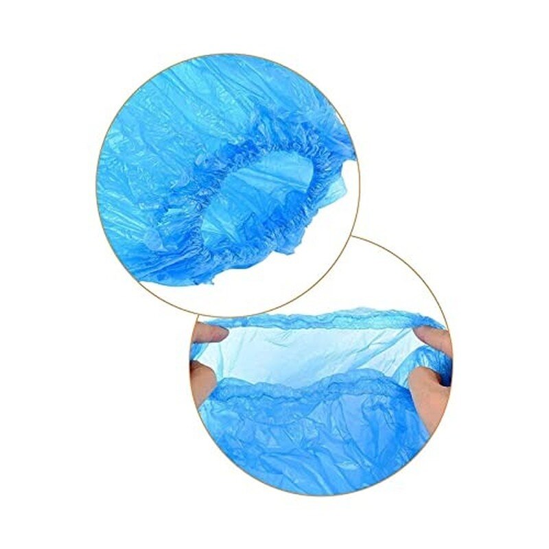 Blue Plastic Disposable Shoe Covers Rain Outdoor Carpet Waterproof Shoe Cover Dispenser Cycling Overshoes Protector