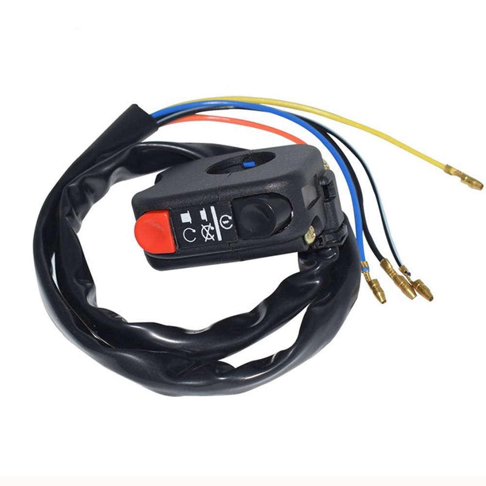 Motorcycle ATV 7/8 Inch Handlebar Mount Start Stop Stop Button Side Right Switch Motorcycle Multi-function Combination Switch