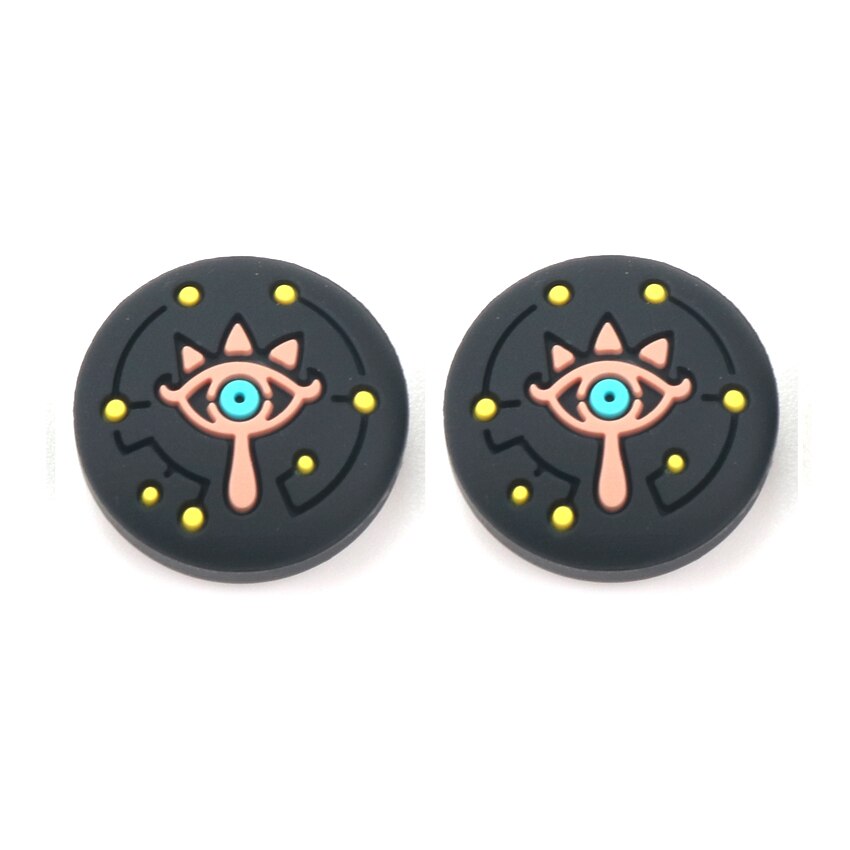 JCD 2PCS For Nintend Switch Analog Thumb Stick Grips Silicone Joystick Cap Cover For Switch NS Joy Con JoyCon Controller: H