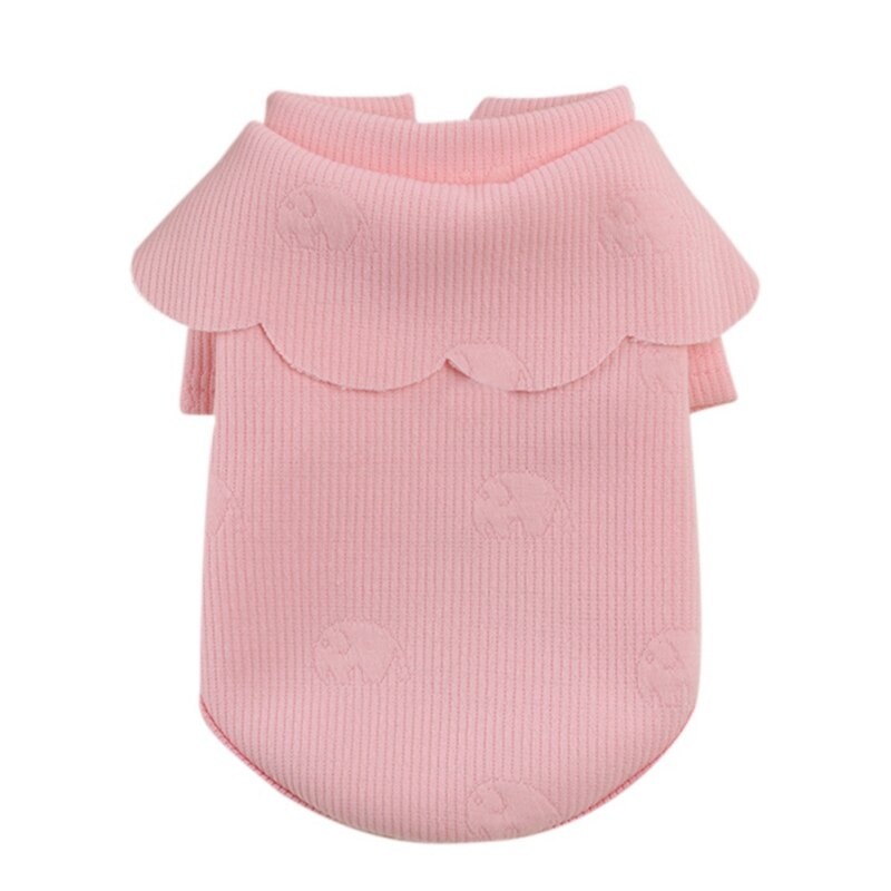 hiver chien veste manteau coton-rembourré pour Chihuahua veste Costume sweat à capuche chiot manteaux pour petits grands chiens: pink / L