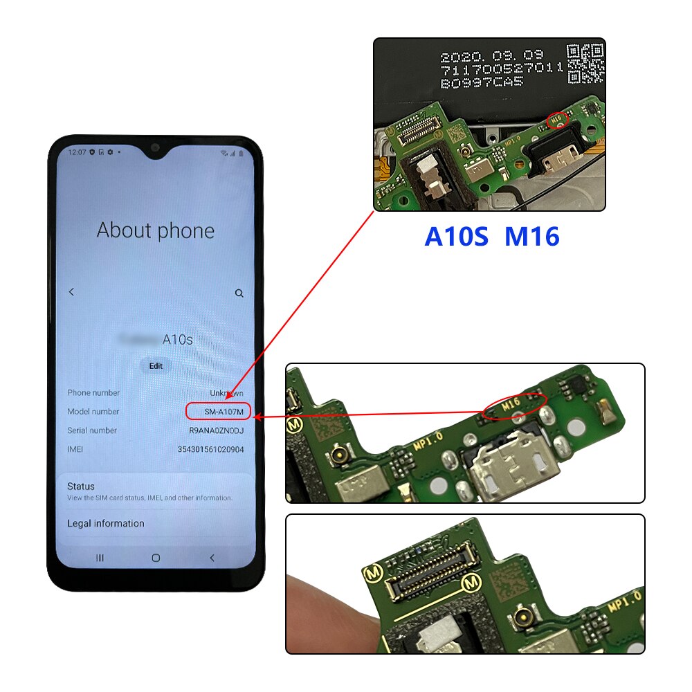 Oryginalny ładowania Port USB ładowarka płyta dokująca Flex dla Samsung Galaxy A10 A105FN A12 A21 A20 A30 A40 A50 A70 A10S A30S A50S A71