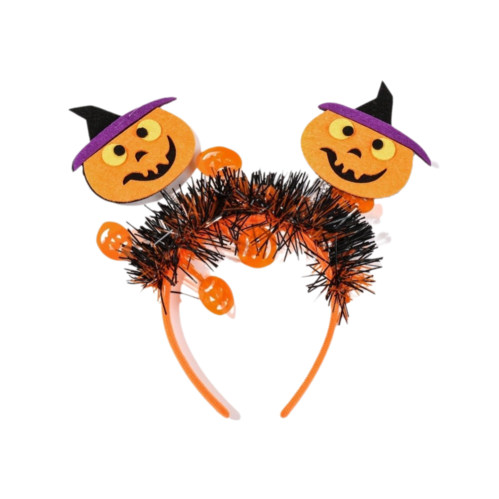 Sjov dekoration flagermus halloween hårbøjle spøgelse net edderkop pandebånd græskar polyester festival hårtilbehør maskeradefest: Lavendel