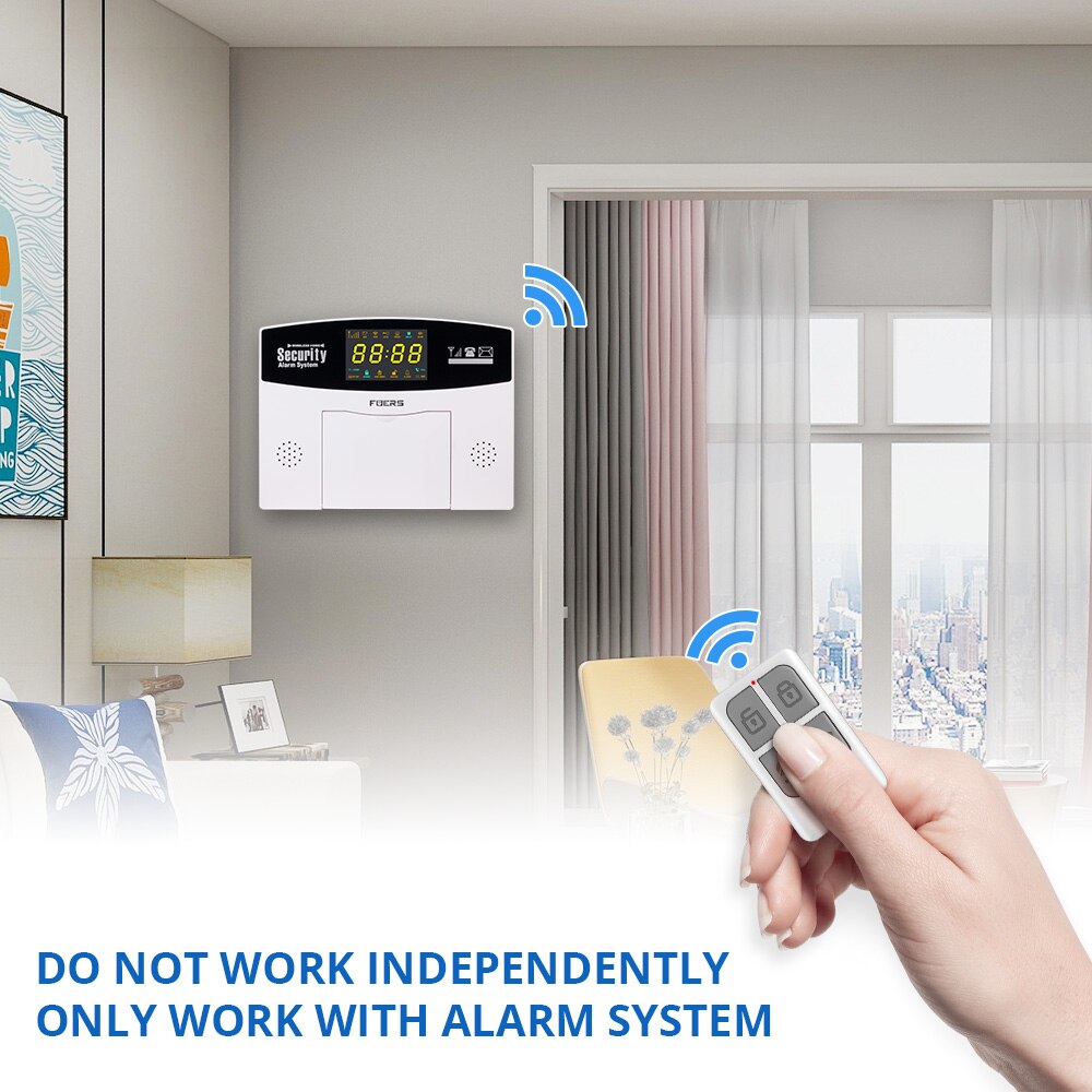 Fuers – détecteur de mouvement PIR W210, Kit système d&#39;alarme intelligent, wi-fi, sans fil, capteur de mouvement de sécurité domestique, écran LCD couleur