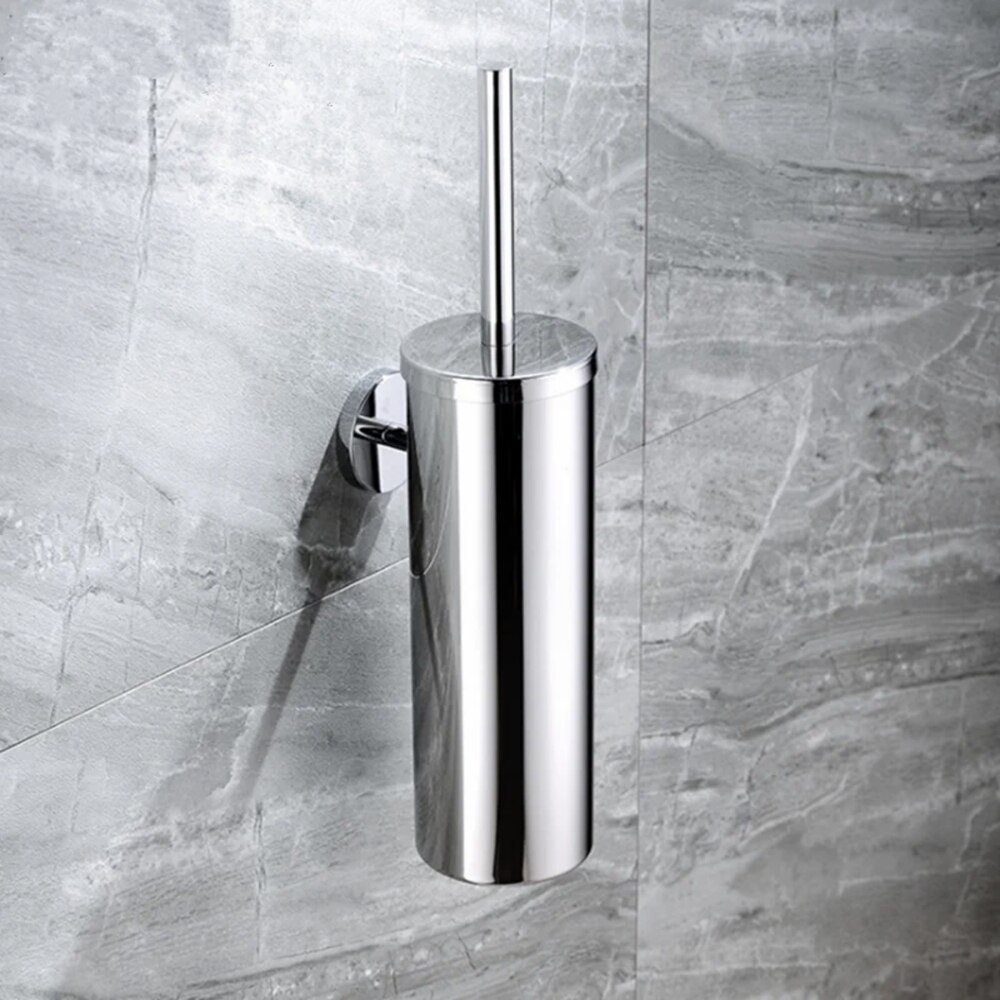 Toilet Brush Holder Black 304 Stainless Steel Storage Rack Wall Mounted Deodorant Splash Proof Bathroom Hardware Brush Holder