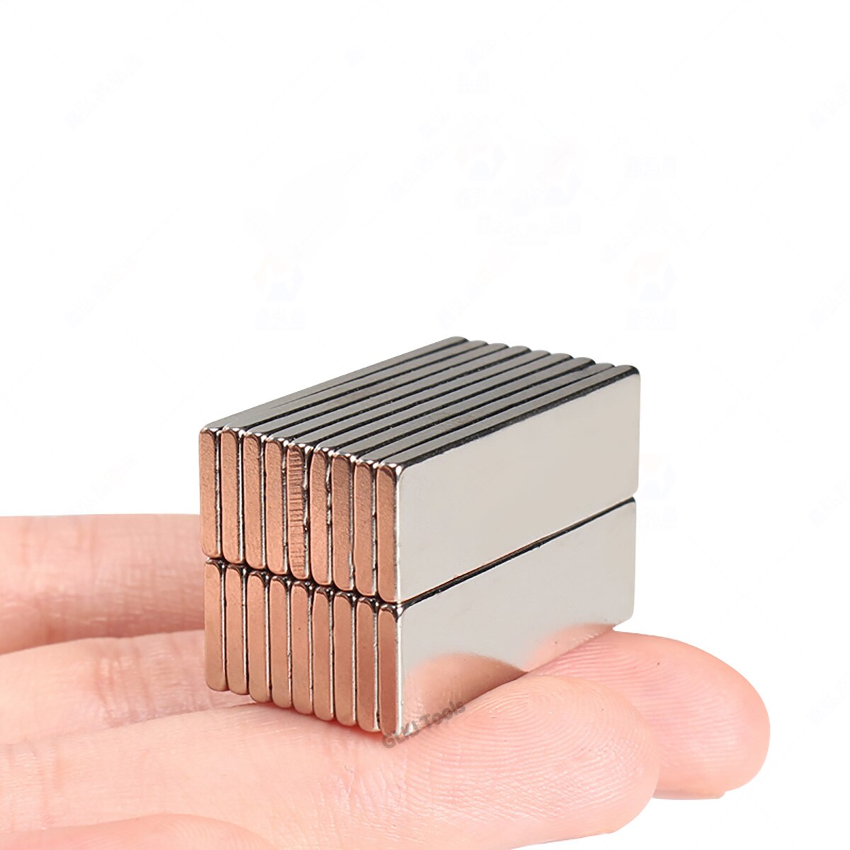 thumbnail interactive-video image 1 of 1 To 100pcs Block Rectangular Neodymium Magnets – Strip Magnets, Unbranded 1 of 5