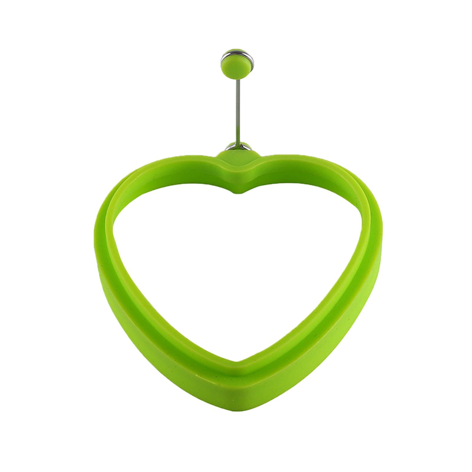 30# Heart Shaped Circular Ring Frying Mold With Handle Non-stick Frying Silicone Mold Kitchen Egg Tool Moldes De Silicona: A