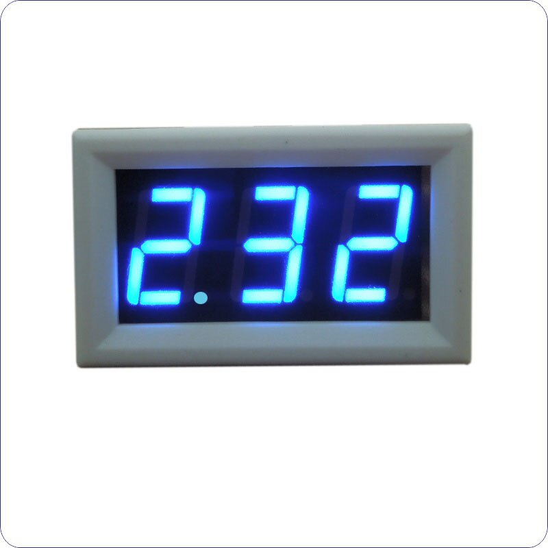 DC Ampere Meter DC 0-10A Directe Test DC Amperemeter Ingebouwde Shunt LED Digitale Current Meter Amperemetre Voedingsspanning DC 4.5 -30 V: White cover-Blue