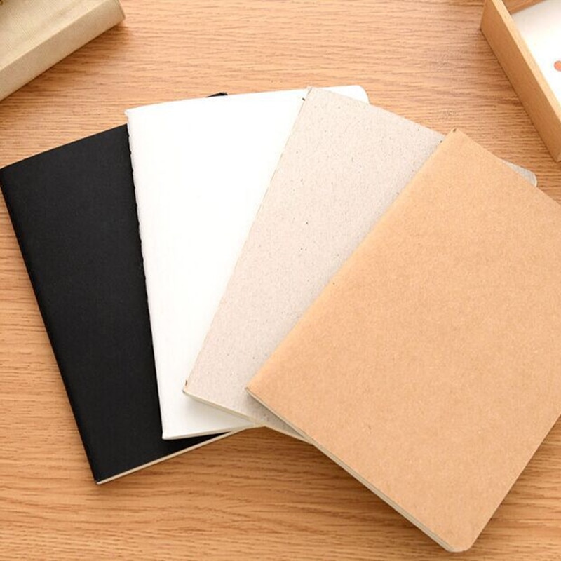 Diy vintage blank papir notesbog skitsebog journal kraftpapir til børn graffiti maling tegne kontor skole papirvarer