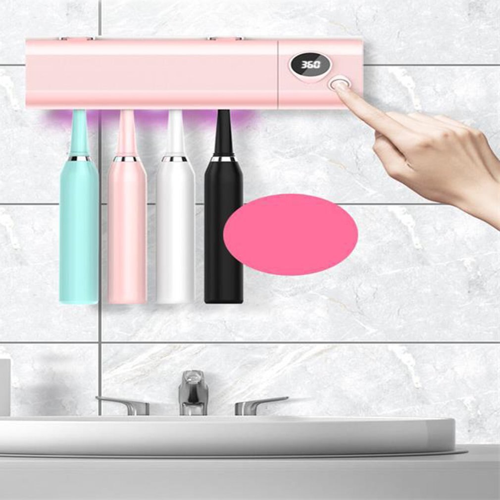 Ultraviolet Toothbrush Disinfection Box Punch-free Toothbrush Disinfection Rack Smart Sterilization Toothbrush Sterilizer