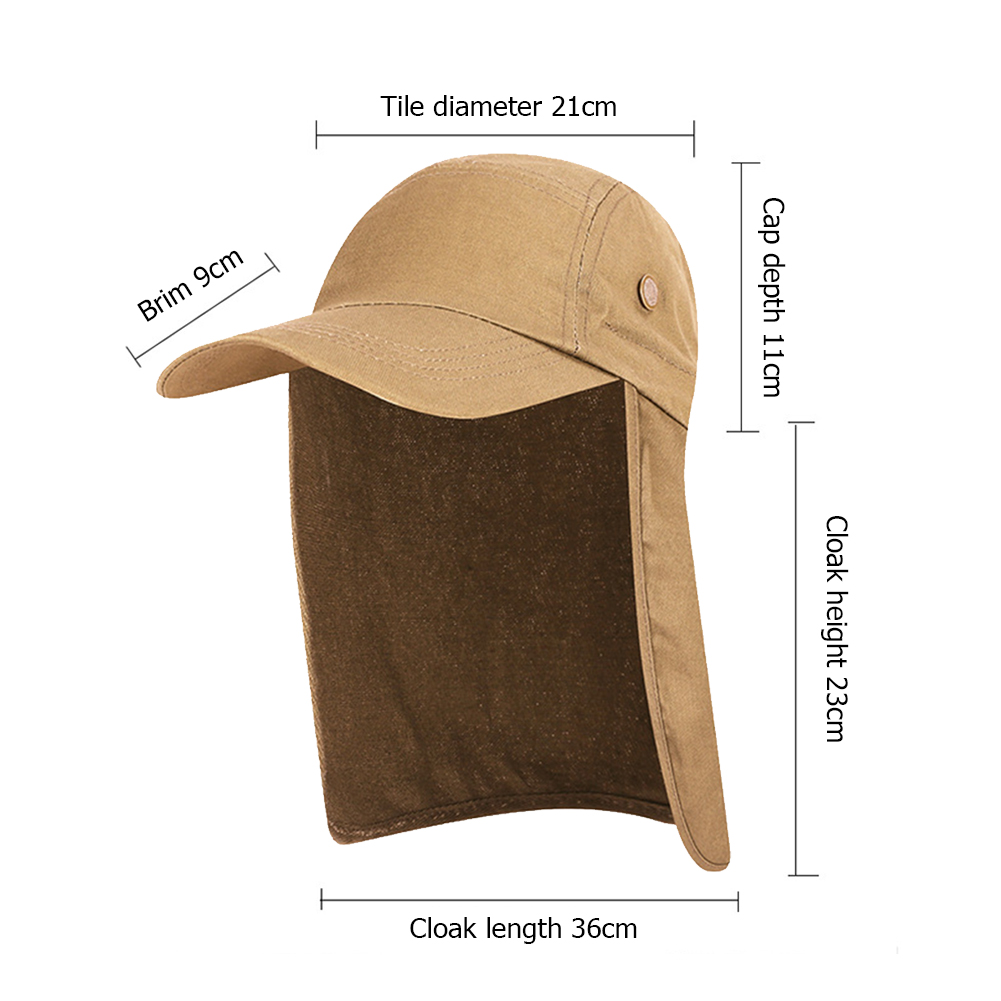Cappelli da sole cappelli con patta protezione solare UV a 360 gradi cappello da sole estate uomo donna cappellino con visiera parasole collo pieghevole cappello da testa per la pesca