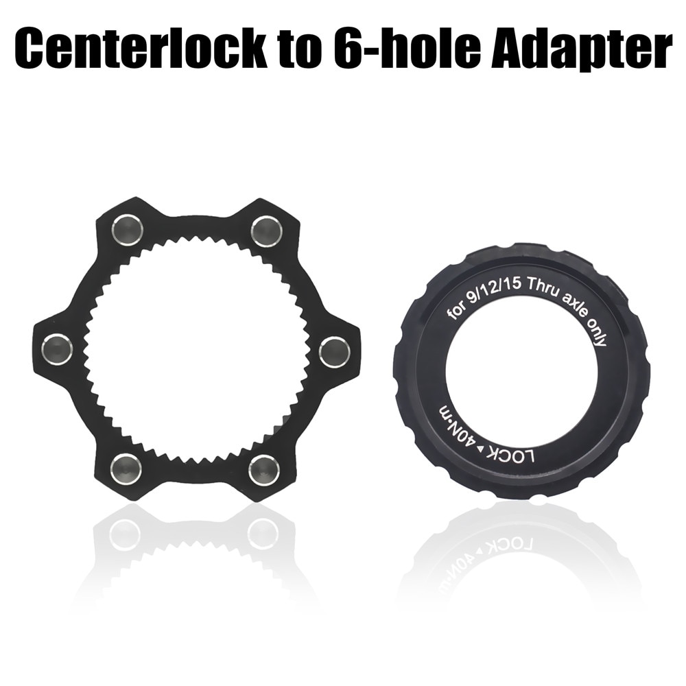 Centerlock to 6-hole Adapter, Center Lock conversion 6 hole Brake Disc, Center Lock for 6 Bolt, SM-RTAD05 / SM-RTAD10