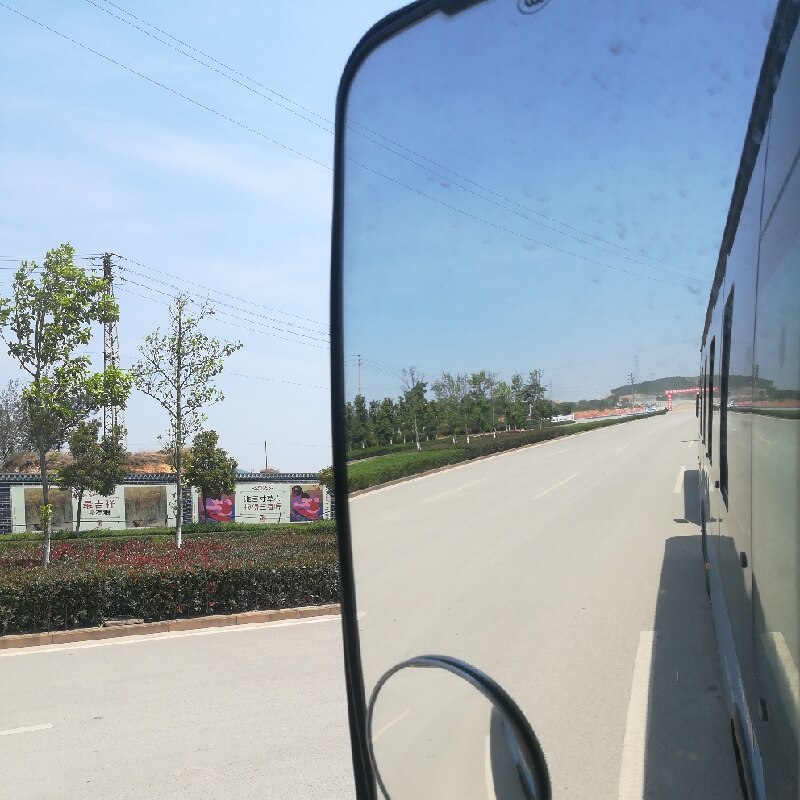 , gran camión, autobús, ingeniería microbiótica, espejo de ángulo amplio, espejo retrovisor gran angular para coche