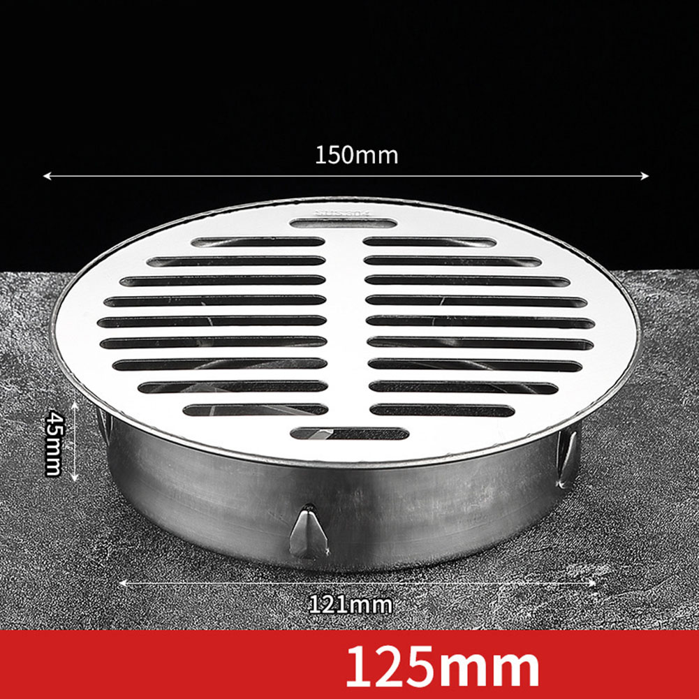 50-200MM Floor Drain Balcony Floor Drain Stainless Steel Large Displacement Drainage Outdoor Roof Anti-Blocking Floor Strainer: green